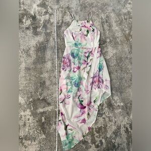 Summery Floral backless dress